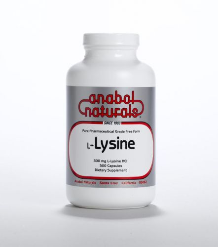 L-Lysine - 500 mg caps - 100 caps